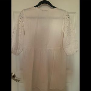 Zara eyelet white dress!